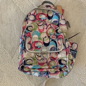 Coach Poppy Ikat Backpack